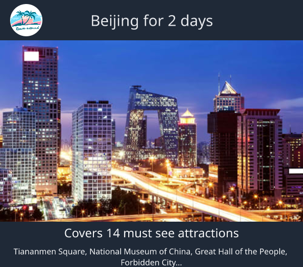 Beijing for 2 days