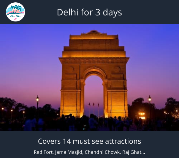 Delhi for 3 days