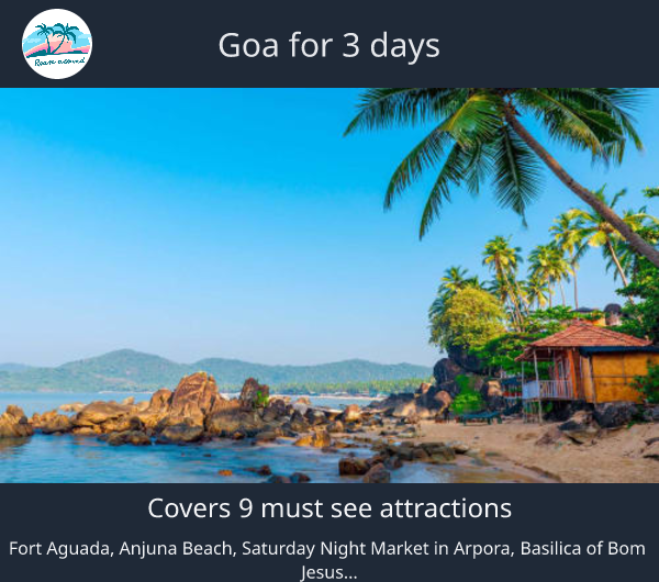 Goa for 3 days