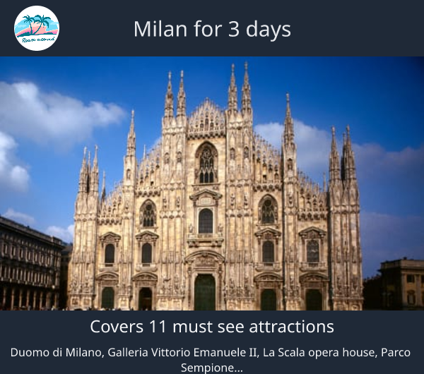 Milan for 3 days