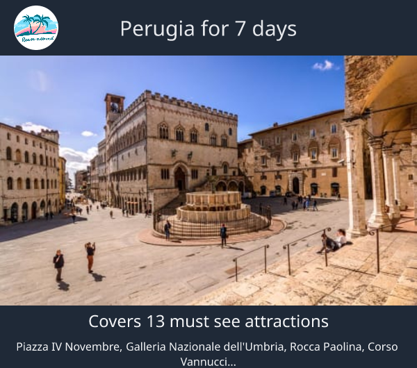 Perugia for 7 days