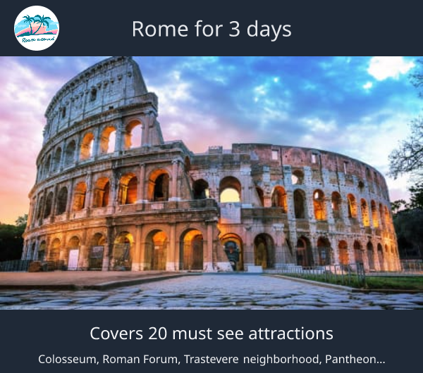 Rome for 3 days