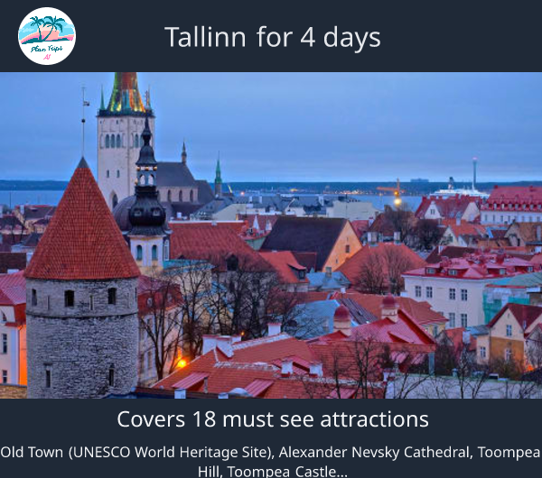 Tallinn for 4 days