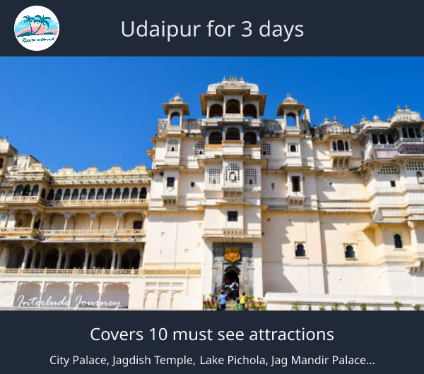 Udaipur for 3 days