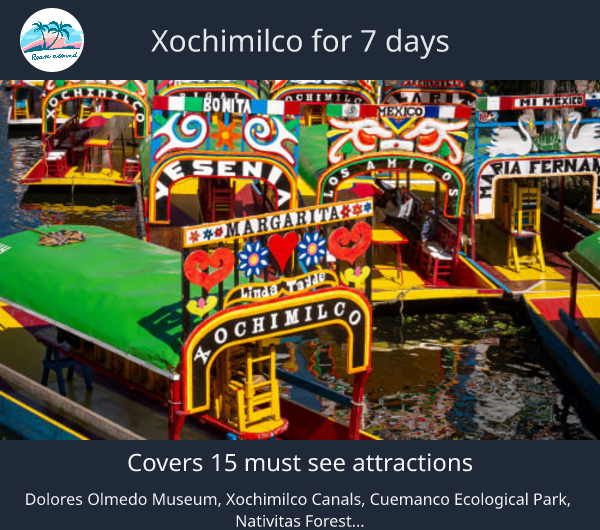 Xochimilco for 7 days