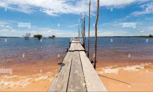 Beaches along the river Manaus