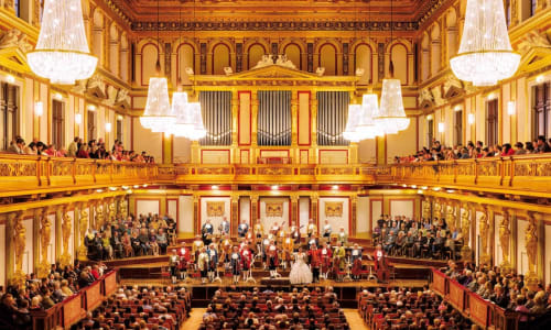 Classical music concert at Musikverein or Konzerthaus Vienna